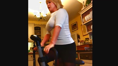 Toyah Wilcox Topless on the Running Machine